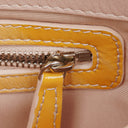 Christian Dior Mustard Patent Leather Cannage New Lock Shoulder Bag