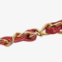Chanel Vintage Classic Double Flap Bag in Quilted Red Lambskin with 24K Gold-Plated Hardware