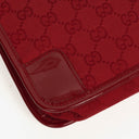 Gucci Red Monogram GG Canvas And Patent Leather Tote Bag