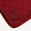 Gucci Red Monogram GG Canvas And Patent Leather Tote Bag