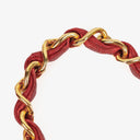 Chanel Vintage Classic Double Flap Bag in Quilted Red Lambskin with 24K Gold-Plated Hardware