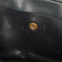 Dior Leather Chain Navy Shoulder Bag
