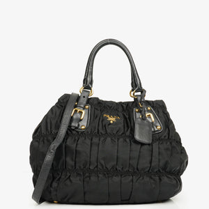 Prada Black Tessuto Gaufre Nylon Bag