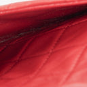 Chanel Vintage Classic Double Flap Bag in Quilted Red Lambskin with 24K Gold-Plated Hardware