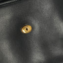 Dior Leather Chain Navy Shoulder Bag