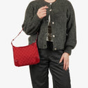 Gucci Red Monogram GG Canvas And Patent Leather Tote Bag