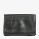 Dior Leather Chain Navy Shoulder Bag