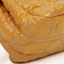 Christian Dior Mustard Patent Leather Cannage New Lock Shoulder Bag