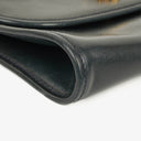 Dior Leather Chain Navy Shoulder Bag