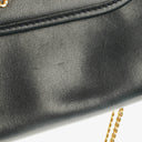 Dior Leather Chain Navy Shoulder Bag