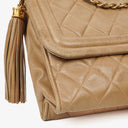 Chanel Quilted Lambskin Vintage Tassel Flap Bag