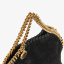 Stella McCartney Black Falabella Tiny Tote Vegan Shaggy Deer