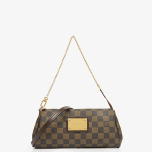 Louis Vuitton Damier Ebene Eva Clutch Bag