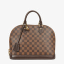 Louis Vuitton Alma PM Damier Ebene Canvas Handbag