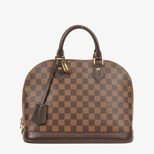 Louis Vuitton Alma PM Damier Ebene Canvas Handbag