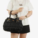 Prada Black Tessuto Gaufre Nylon Bag