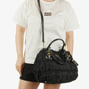 Prada Black Tessuto Gaufre Nylon Bag