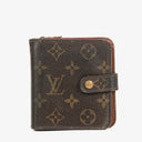 Louis Vuitton Monogram Canvas Compact Zippy Wallet
