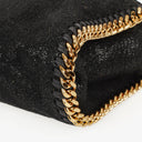 Stella McCartney Black Falabella Tiny Tote Vegan Shaggy Deer