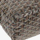 Goyard Saint Louis Black Chevron Print Coated Canvas Tote Bag