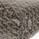 Goyard Saint Louis Black Chevron Print Coated Canvas Tote Bag