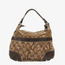 Gucci GG Crystal Brown Shoulder Bag