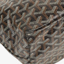 Goyard Saint Louis Black Chevron Print Coated Canvas Tote Bag