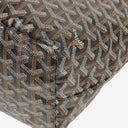 Goyard Saint Louis Black Chevron Print Coated Canvas Tote Bag