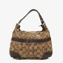 Gucci GG Crystal Brown Shoulder Bag