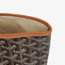 Goyard Saint Louis Black Chevron Print Coated Canvas Tote Bag