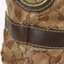Gucci GG Crystal Brown Shoulder Bag