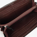 Chanel Large Gusset Zip Around Black Lambskin Quilted Wallet