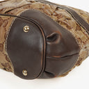 Gucci GG Crystal Brown Shoulder Bag