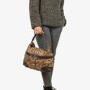 Gucci GG Crystal Brown Shoulder Bag