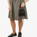 Stella McCartney Black Falabella Tiny Tote Vegan Shaggy Deer