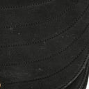 Chanel Black Suede Half Moon Flap Bag