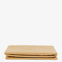 Chanel Timeless Caviar CC Card Holder Wallet Beige