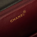 Chanel Classic Black Quilted Lambskin Full Flap Bag With 24K Gold-Plated Hardware