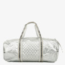 Chanel Metallic Quilted Nylon Boston Bag