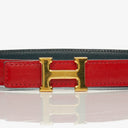 Hermes Box And Courchevel Leather Constance 20mm Belt 65