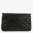 Chanel Classic Black Quilted Lambskin Full Flap Bag With 24K Gold-Plated Hardware