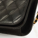 Chanel Classic Black Quilted Lambskin Full Flap Bag With 24K Gold-Plated Hardware