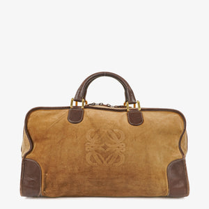 Loewe Amazona Suede Calfskin Handbag