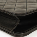 Chanel Classic Black Quilted Lambskin Full Flap Bag With 24K Gold-Plated Hardware