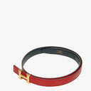 Hermes Box And Courchevel Leather Constance 20mm Belt 65