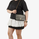Chanel Classic Black Quilted Lambskin Full Flap Bag With 24K Gold-Plated Hardware