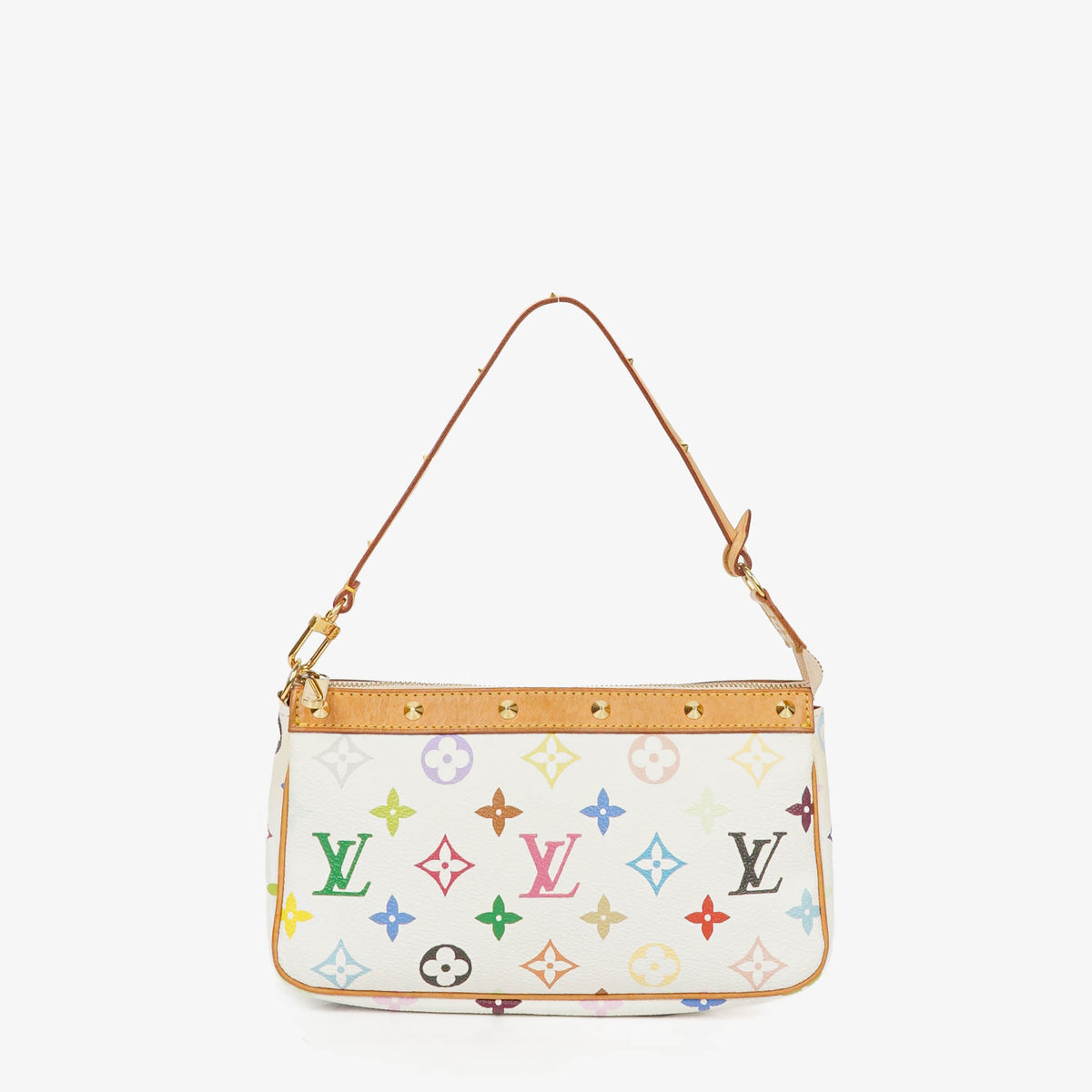 Louis Vuitton Takashi Murakami Pochette Accessoire Multicolor Clutch Handbag