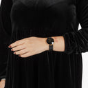 Rado Coupole Black Leather Watch