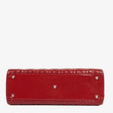 Dior Lady Dior Vintage Large Red Patent Calfskin Handbag