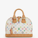 Louis Vuitton x Takashi Murakami Alma PM White Monogram Multicolor Bag